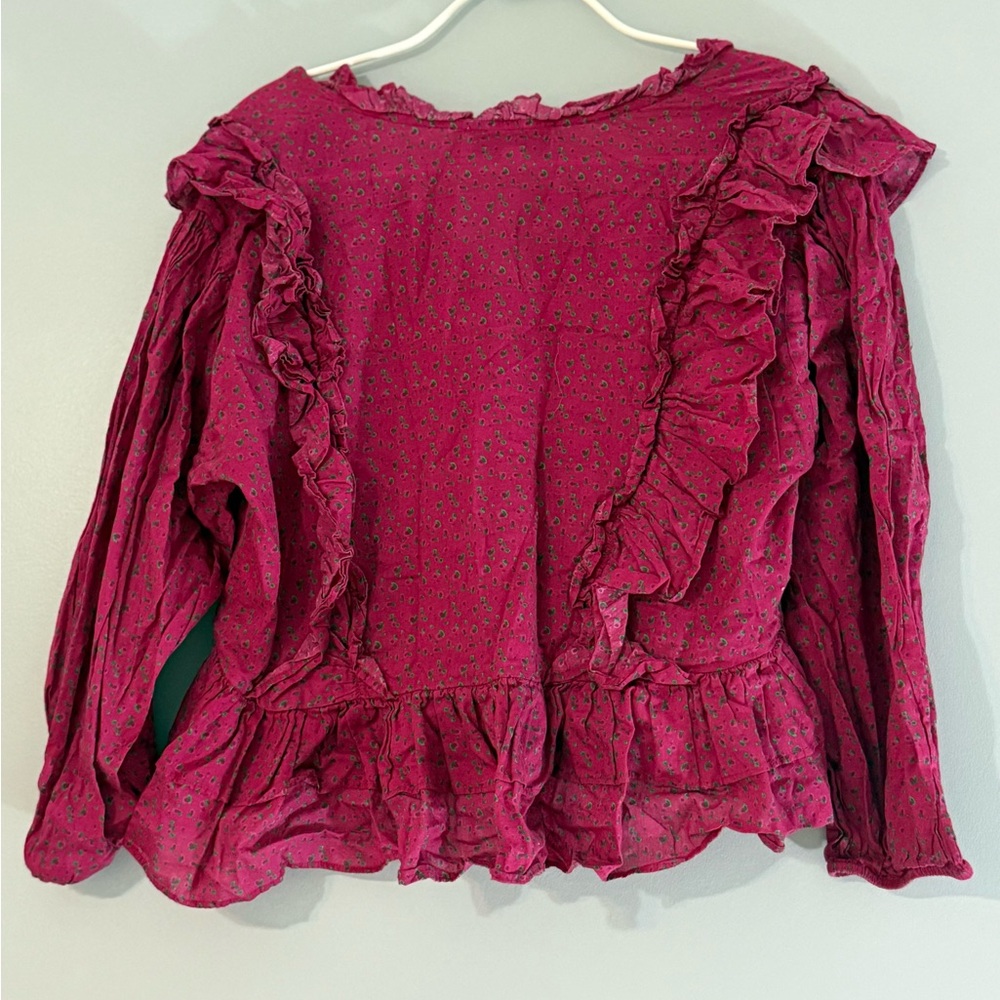 Something Navy Ruffle Top - Picture 3 of 3